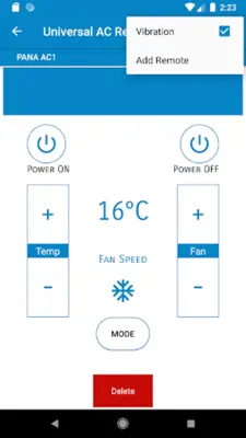 Remote AC Universal android App screenshot 0