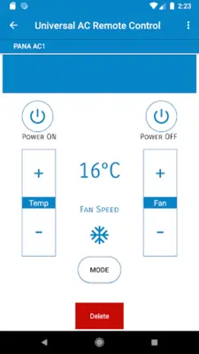 Remote AC Universal android App screenshot 1