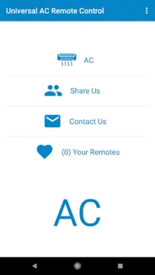 Remote AC Universal android App screenshot 5